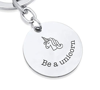 Unicorn Gifts for Teen Girls- Always be a Unicorn Engraved Keychain Gift Ideas For Christmas/ Birthday - BOSTON CREATIVE COMPANY