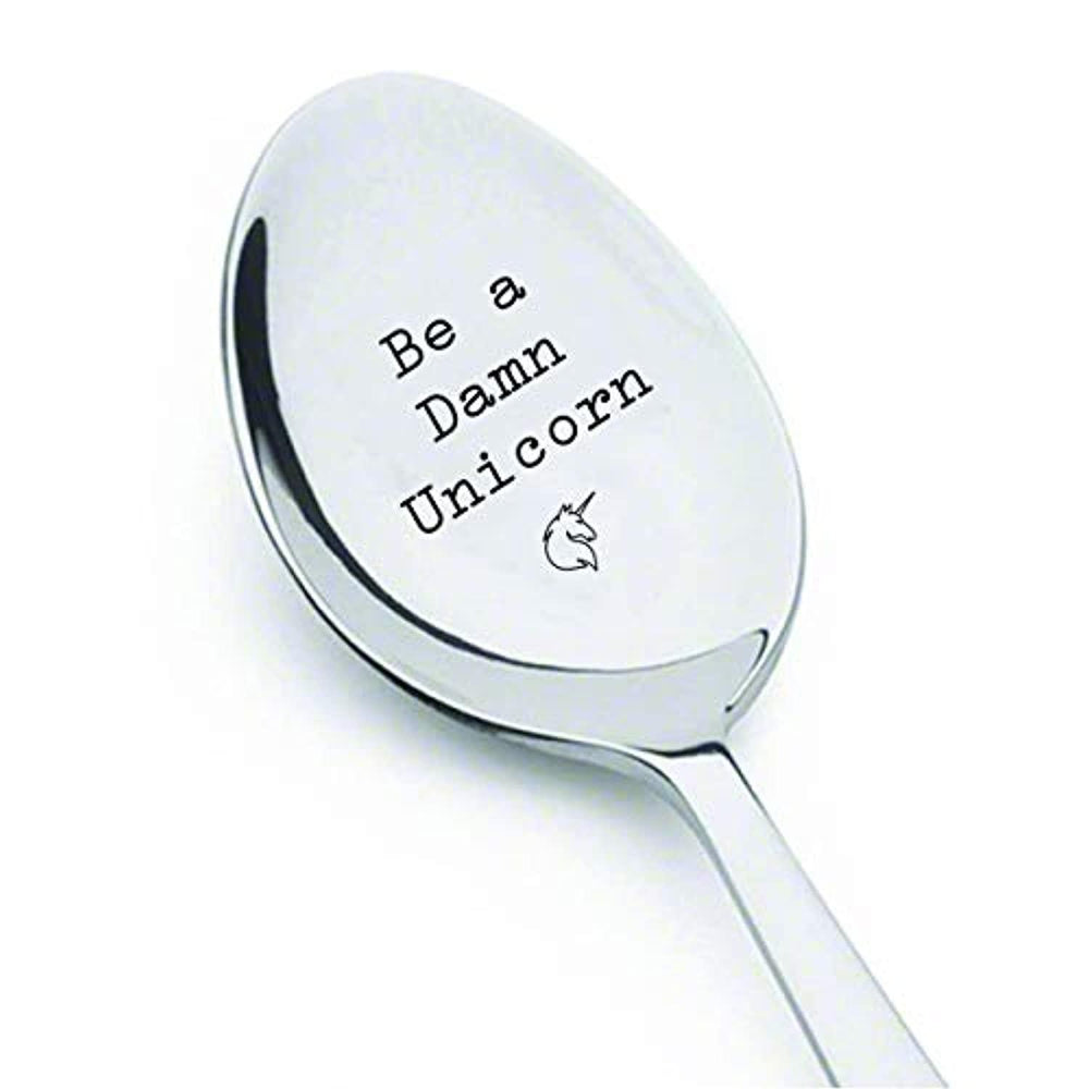 Unicorn Engraved Spoon Gift For Friend - BOSTON CREATIVE COMPANY