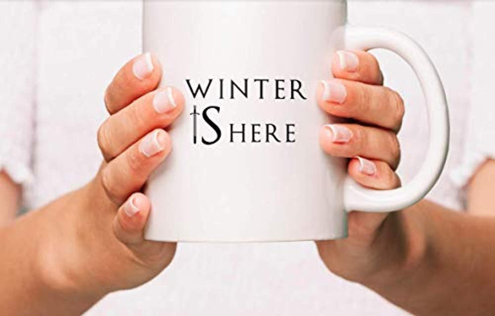 Winter is Here Coffee Mugs | Game of Thrones Lovers Gifts | Winter Gifts | Christmas Gifts | Ceramic Coffee Gift Mugs - BOSTON CREATIVE COMPANY