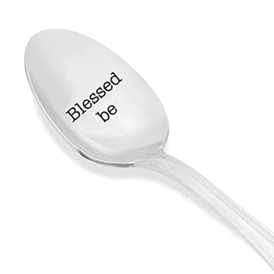 Blessed be Serving Spoon - Entertaining - Hostess Gift - Kitchen – Cook – Thanksgiving – Grateful - Autumn - Halloween - Gift for Best Friend#SP_016 - BOSTON CREATIVE COMPANY