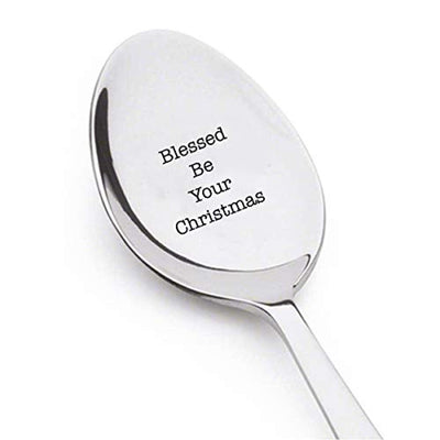 Blessed Be Your Christmas | Engraved Stainless Steel Spoons | Gifts For Best Friend On Birthday| Anniversary| Christmas | Special Occasions - BOSTON CREATIVE COMPANY