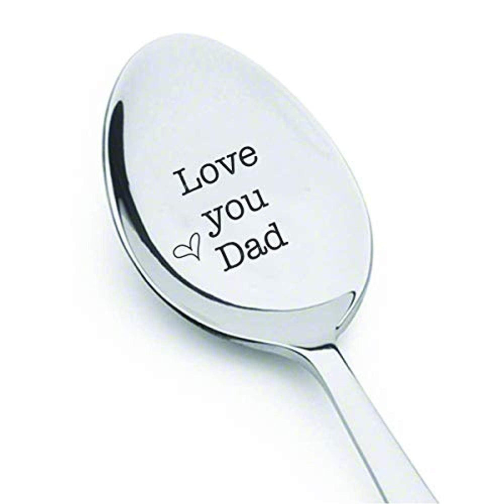 Love You Dad Engraved Spoon Gifts For Father's Day - BOSTON CREATIVE COMPANY