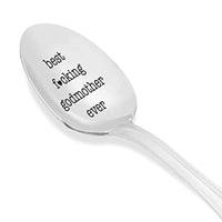 Best Fucking Godmother Ever Engraved Spoon Gift - BOSTON CREATIVE COMPANY