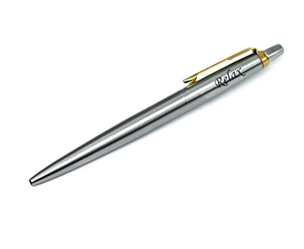 Relax Parker Jotter Ball Point Pen Gift for Mom Dad Best Friend Coworker Office Gifts - BOSTON CREATIVE COMPANY
