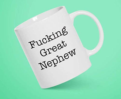 Ideas from Boston- FUCKING GREAT NEPHEW MUG, Gifts for nephew, Gift For Sister Brother, Funny proposals, mugs for family, Ceramic coffee mugs for nephew - BOSTON CREATIVE COMPANY