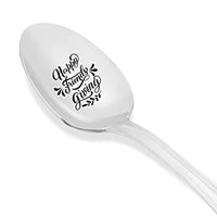 Happy Friends Giving Engraved spoon gift for Christmas - BOSTON CREATIVE COMPANY