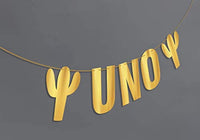 Uno Cactus Banner For Uno Birthday Party Decorations Theme-Fiesta First Birthday Party Supplies For Boy or Girl-uno High Chair Banner Party Favors-1st Cinco De Mayo Party Party Backdrop - BOSTON CREATIVE COMPANY
