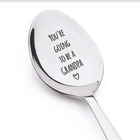 Pregnancy Announcement Reveal Ideas Stainless Steel Engraved Spoon for Grandfather Promotion - BOSTON CREATIVE COMPANY