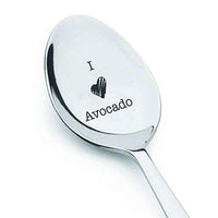 I Love Avocado Engraved Spoon Best Gifts For Avocado Lovers - BOSTON CREATIVE COMPANY