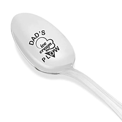 Dad's Ice cream Spoon | Funny Personalized Engraved Spoon Dad's Ice Cream Plow - BOSTON CREATIVE COMPANY