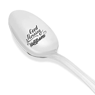 Good Morning Handsome Husband Gifts-Romantic Couple Engaged Coffee Spoon - BOSTON CREATIVE COMPANY