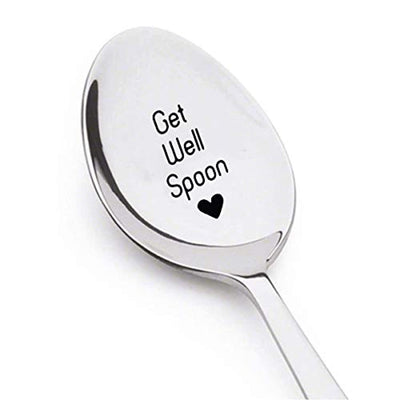 Get Well Soon Engraved Spoon - Recovery Gift for Friends - BOSTON CREATIVE COMPANY