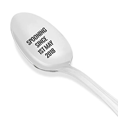 Engraved Spoon Gift for Couples-Romantic Anniversary Stainless Steel Spoon - BOSTON CREATIVE COMPANY