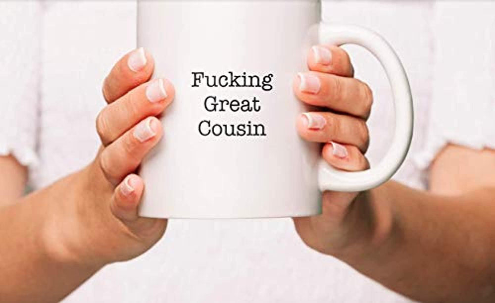 Ideas from Boston- FUCKING GREAT COUSIN MUG, Best cousin, Gift For cousin, Funny proposals, Mugs for family, Ceramic coffee mugs for cousin, Cousin Cup - BOSTON CREATIVE COMPANY
