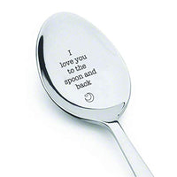 Perfect Gifts for Loved Ones - Gifts She Will Love - Love Spoon - Stainless Steel Engraved Spoon - Size of 7 Inch - BOSTON CREATIVE COMPANY