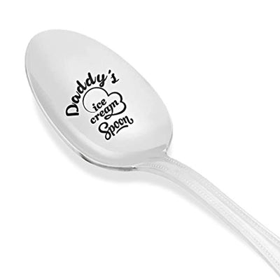 Dads Ice Cream Engraved Spoon Gift For Birthday - BOSTON CREATIVE COMPANY
