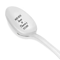 Made With Love In Nana's Kitchen Engraved Stainless Steel Spoon Token Of Love Gifts For Grandpa Grandfather From Grandchildren On Birthday Anniversary And Special Occasions - BOSTON CREATIVE COMPANY