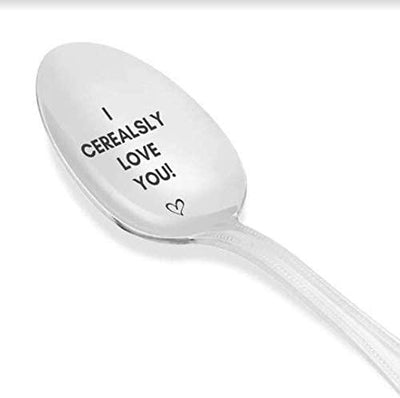 I Cerealsly Love You Tea Spoon | Food Lovers Gifts | Engraved Stainless Steel Tea Spoon Gifts - BOSTON CREATIVE COMPANY