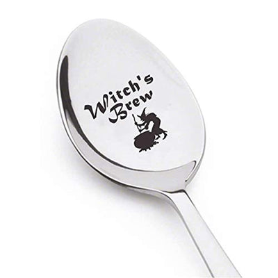 Halloween Spoon - Stamped Spoon - Engraved Gift - Gift for Halloween Party - Funny Gift - Children's Gift- Halloween Decoration (Witch's Brew) - BOSTON CREATIVE COMPANY