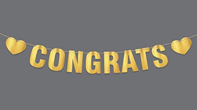 Congratulations Banner Graduation Party Supplies 2019 Congrats Banner Hanging Decoration For Bridal Shower Sign Baby Shower Engagement -Congratulation Farewell Party Supplies Graduate Decor - BOSTON CREATIVE COMPANY