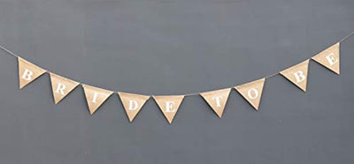 Bride To Be Burlap-Wedding Decoration Banner-Bridal Shower Decor Burlap-Engagement Hens Party Bachelorette-Wedding Engagement Burlap - BOSTON CREATIVE COMPANY