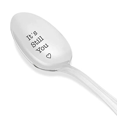 Engraved Spoon Gift for Friend Husband Fiance Wife And Wedding Anniversary - BOSTON CREATIVE COMPANY