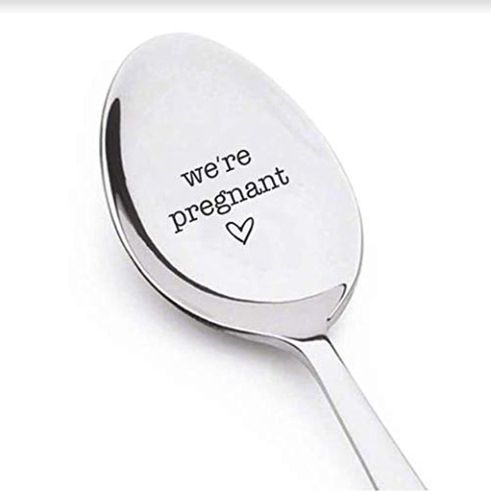 We're Pregnant Spoon Gift For Surprise Pregnancy Announcement - BOSTON CREATIVE COMPANY