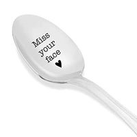 I Miss Your Face Engraved Spoon-Keepsake Gifts for Him Her-Coffee or Tea Spoon - BOSTON CREATIVE COMPANY