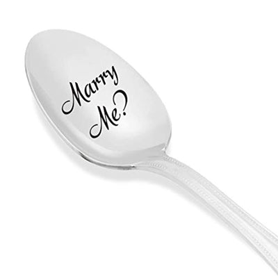 Surprise Love Proposal Gift Spoons for Him and Her | Marry Me ? Engraved Presents - BOSTON CREATIVE COMPANY