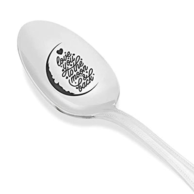 Love You To The Moon And Back Engraved Spoon Gift For Lovers - BOSTON CREATIVE COMPANY