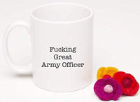 Funny Coffee Mugs For Army Officer - FUCKING GREAT ARMY OFFICER - BOSTON CREATIVE COMPANY