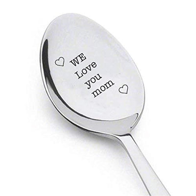 We Love You Mom Engraved spoon Gift For Mom - BOSTON CREATIVE COMPANY