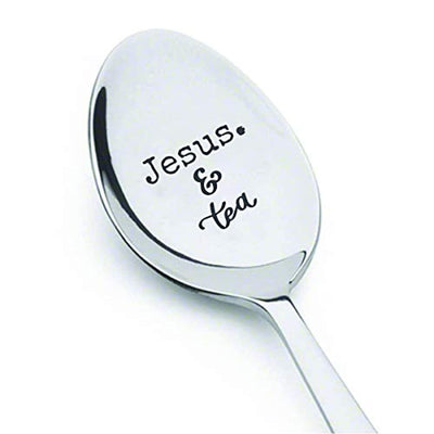Christians Engraved Spoon Gift For Tea Lover | Religious Gift For Mom/Dad - BOSTON CREATIVE COMPANY