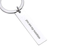 You are My Sunshine Keychain Birthday Gifts for Women Men Best Family Keyring Gift - BOSTON CREATIVE COMPANY