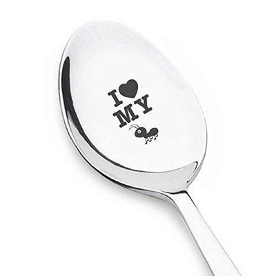 3pcs coffee spoon Peanut Butter Lovers Gift Canape Serving Spoon