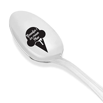 Grandpa's Ice Cream Plow Spoon-Funny Gift for Father's Day/Christmas from Grandchildren - BOSTON CREATIVE COMPANY