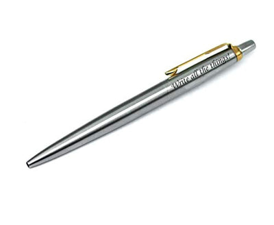 Teachers Gift for Student | Write all the things Writer Inspirational Motivational Presents | Engraving gift for Reader Author | Parker Jotter Ball Point Pen Engraving Gift - BOSTON CREATIVE COMPANY