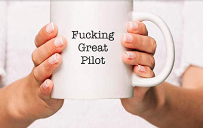 Fucking Great Pilot Coffee Mug-Funny Proposal Coffee Cups for Her Him - BOSTON CREATIVE COMPANY