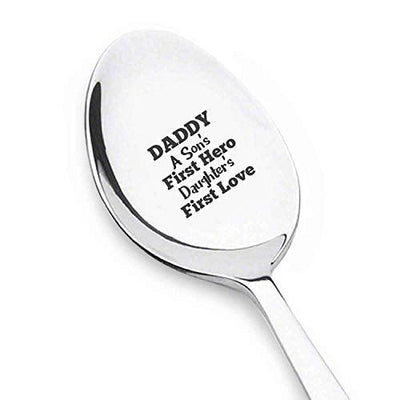 Best Gifts For Dads Birthday Daddy A Sons First Hero A Daughters First Love Spoon Fathers Birthday Gift Best Gifts For Dads Birthday Dad Christmas Gifts From Daughter, Son #SP5 - BOSTON CREATIVE COMPANY