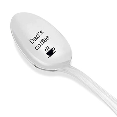 Coffee Lovers Engraved Spoon Gift For Father - BOSTON CREATIVE COMPANY