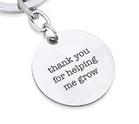 Thanks for Helping Me Grow Coach Keychain-Retirement Keyring for Men Women - BOSTON CREATIVE COMPANY