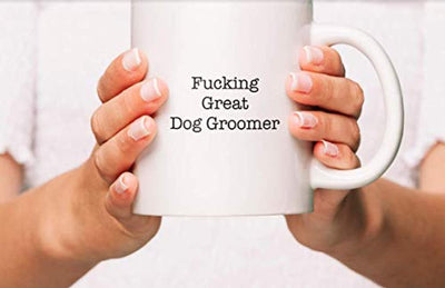 Funny Dog Groomer Gifts - Engraved Coffee Mugs - BOSTON CREATIVE COMPANY