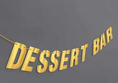 Dessert Bar Banner Bridal Shower Birthday Engagement Graduation Sweet Table Candy Buffet Banner-Treat Bar Decoration For Dessert Table Anniversary Wedding Reception Decorations - BOSTON CREATIVE COMPANY