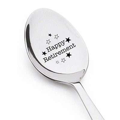 Happy Retirement - Happy retirement gifts - retire happy - retirement spoon - Retirement Gift Ideas - Retirement gifts for men - retirement gifts for women - Gift for coworker - retirement party gifts - BOSTON CREATIVE COMPANY