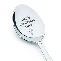 Dad's Ice Cream Plow Engraved Spoon Gifts For Fathers Day - BOSTON CREATIVE COMPANY