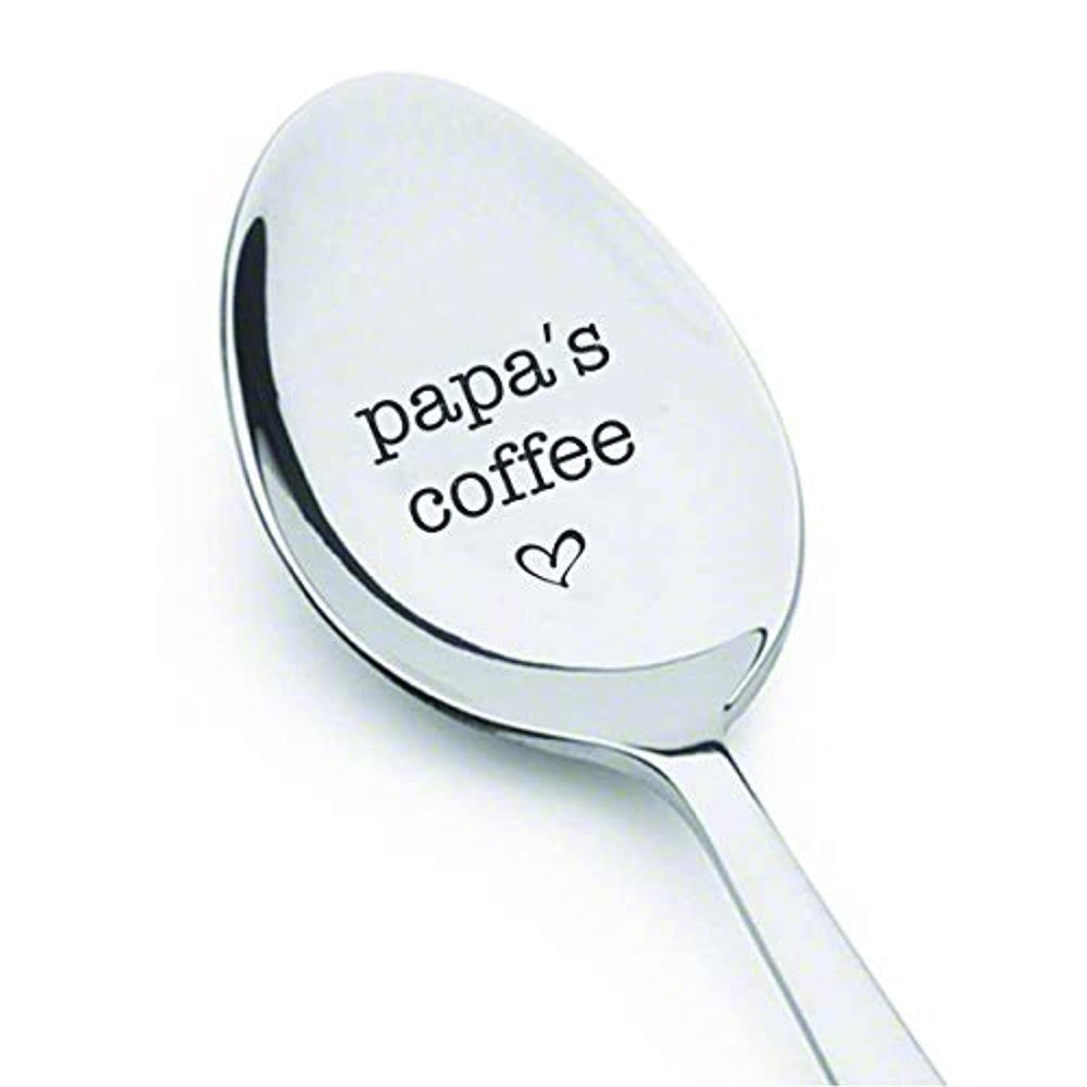 Dessert Spoon-Engraved Unique Father's Day Gift from Son or Daughter - BOSTON CREATIVE COMPANY