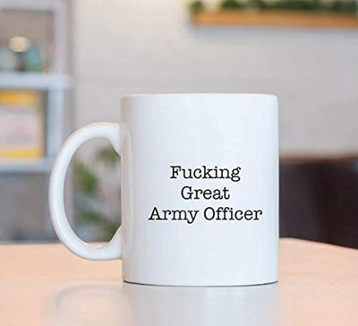 Funny Coffee Mugs For Army Officer - FUCKING GREAT ARMY OFFICER - BOSTON CREATIVE COMPANY