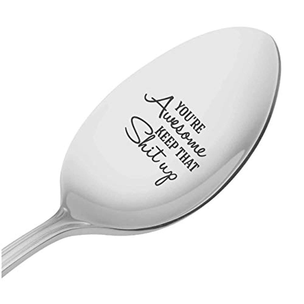 Engraved Spoon Gifts for Women-Coffee/Tea Lover Gift ideas for Her - BOSTON CREATIVE COMPANY