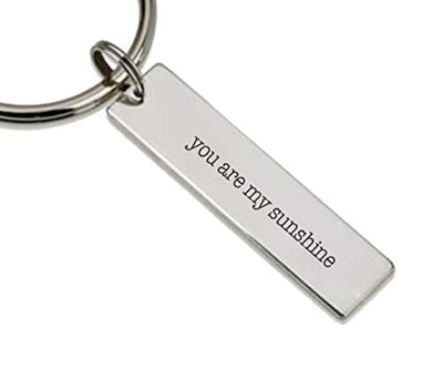 You are My One and Only Sunshine Best Keychain Keepsake Gifts Lovers/Couple/Friends - BOSTON CREATIVE COMPANY