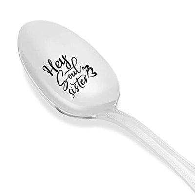Sisters Gifts | Long Distance Engraved Spoon Gifts | Coffee/Tea Lover Sister in Law Gift - BOSTON CREATIVE COMPANY